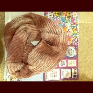 Pink infinity scarf